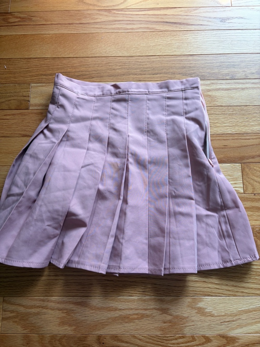 Women's Pink Pleated Mini Skirt